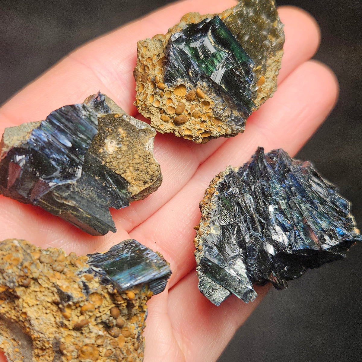 Vivianite Crystal Cluster (12-20g)