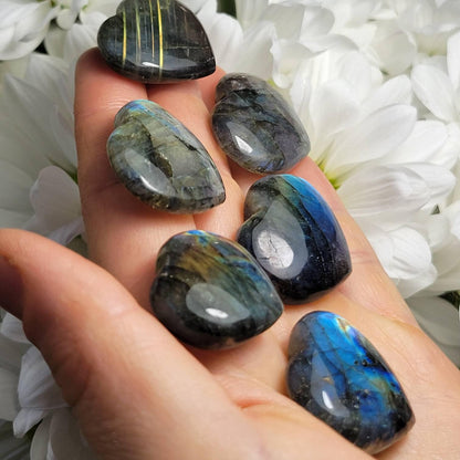 Labradorite Heart