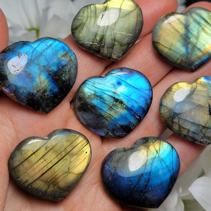 Labradorite Heart