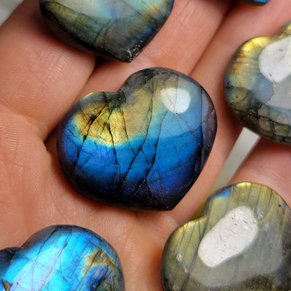 Labradorite Heart