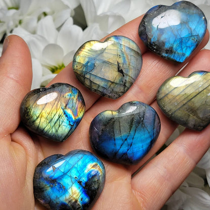 Labradorite Heart