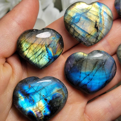 Labradorite Heart