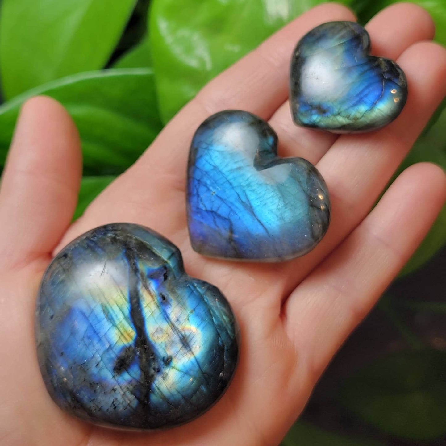 Labradorite Heart