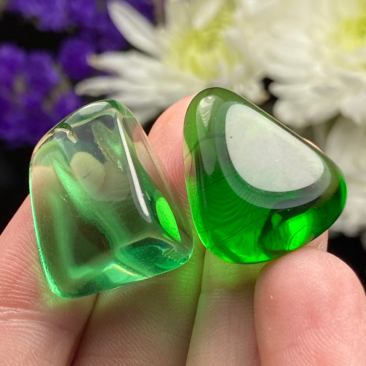 Green Obsidian Tumbled