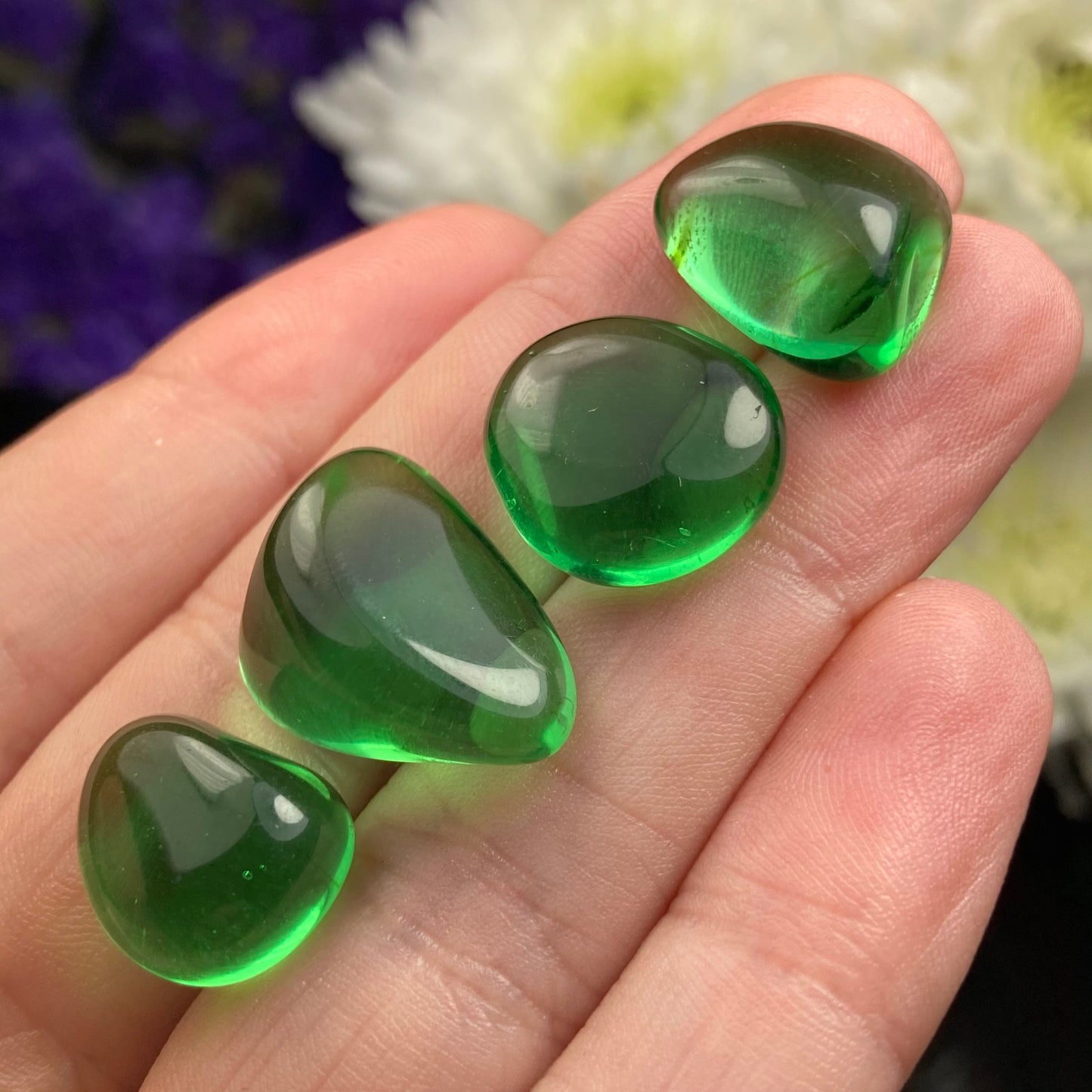 Green Obsidian Tumbled