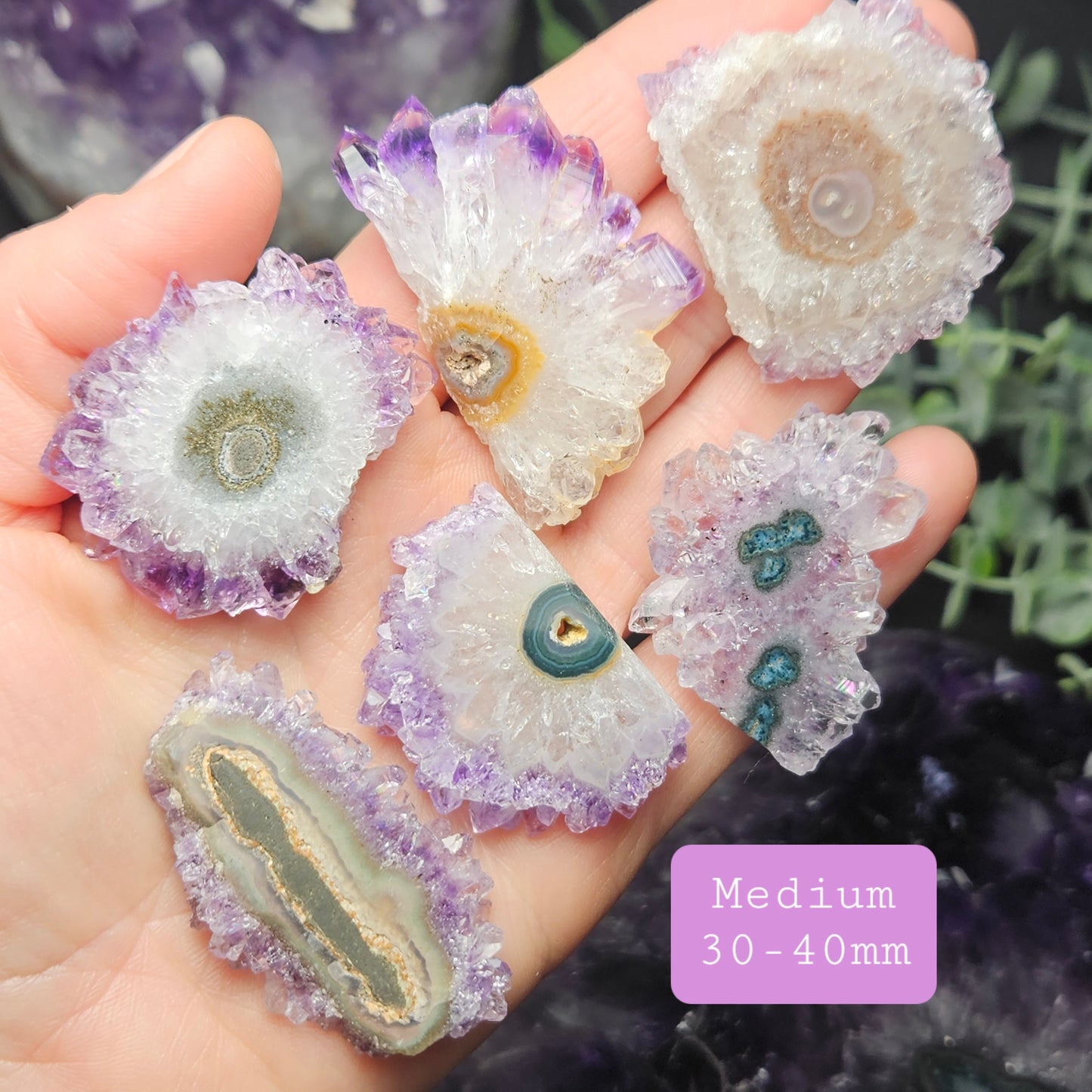 Amethyst Stalactite Slice