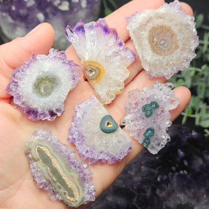 Amethyst Stalactite Slice