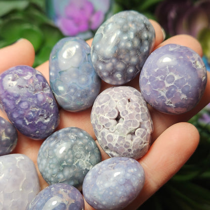 Grape Agate Tumbled